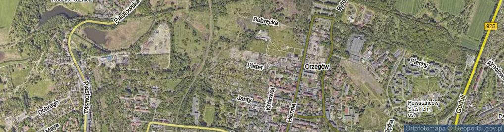 Zdjęcie satelitarne Plater Emilii ul.